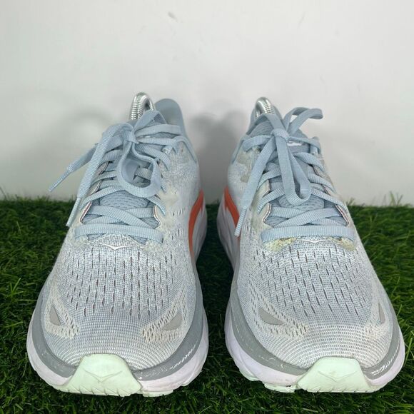 HOKA Women's Clifton 8 Running Shoe, Blue Fog  size 7.5 - Picture 2 of 10